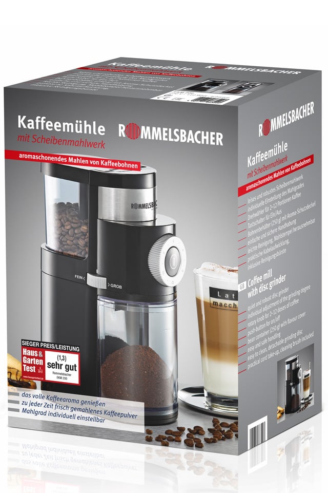 Hochwertige Rommelsbacher Kaffeemühle EKM 200 bestellen › Solino Coffee